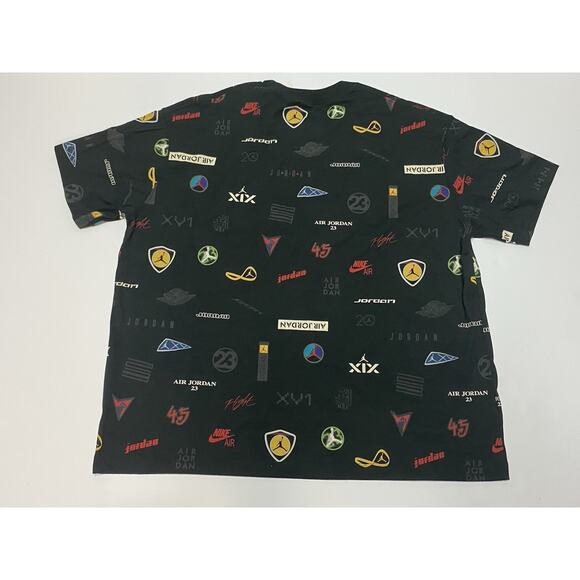 Air Jordan Loose Fit Jumpman Women's XL Art Logo Allover Print Tee Short Sleeve - Picture 8 of 8